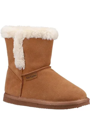 Hush Puppies Meisjes Ashlynn Suede Slippers (Tan)