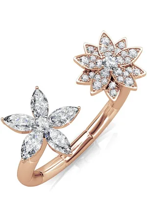 Myc-Paris Fraternal Bloom Ring - en kristal