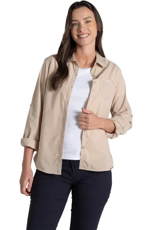 Craghoppers Dames/Dames Kiwi II Shirt met lange mouwen (Woestijnzand)