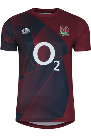 Umbro Kinder/Kids 23/24 Engeland Rugby Warm Up Jersey (Tibetaans /Navy Blazer)