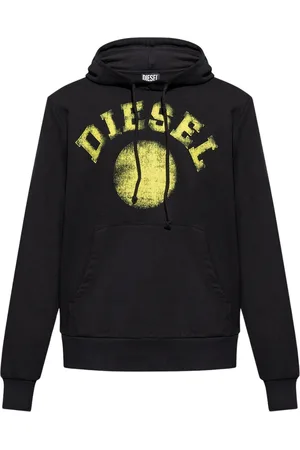 Diesel Distressed Dot-logo zwarte hoodie