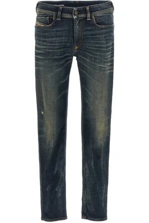 Diesel 1979 Sleenker donkere denimblauwe jeans
