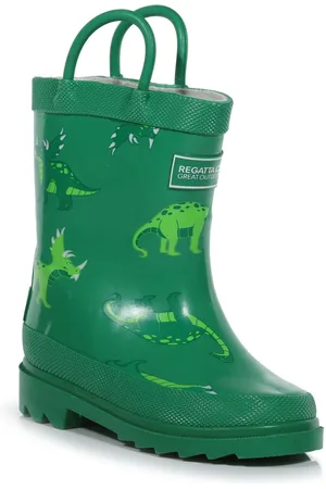 Regatta Geweldige Outdoors Kinder Minnow Pattermed Wellington Kaplaarzen (Jellybean )