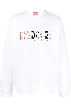 Diesel Dubbel vernietigd logo sweatshirt