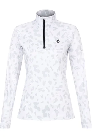 Dare 2B Dames/Dames Divulge Dash Print Core Stretch Midlayer (Blanc De Blanc)