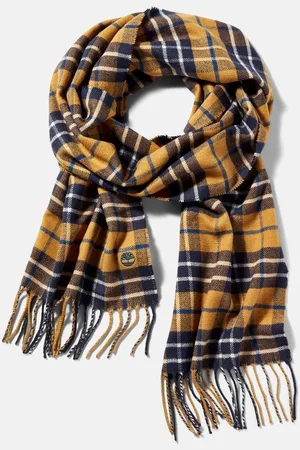 Timberland Accessories Cape Plaid Smart Casual Scarf in Wheat