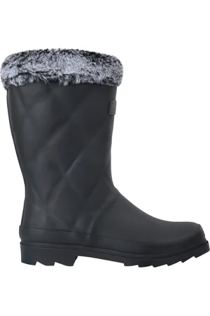 Regatta Dames/Dames Luxley Faux Fur Lined Mid Cut Wellington Boots
