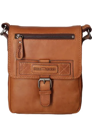 Hillburry Schoudertas Heren COGNAC