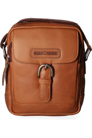 Hillburry Schoudertas Heren COGNAC