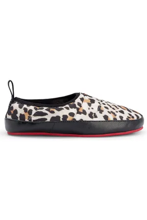 HUGO BOSS Cozy pantoffels in dierenprint voor dames