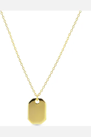 Luxenter Imlor halsketting in 925 sterling zilver met 18 karaat geelgouden afwerking