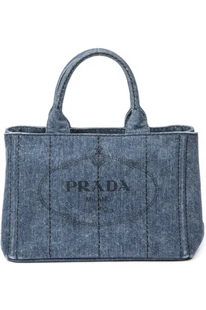 Prada Small Canapa Tote Schoudertas