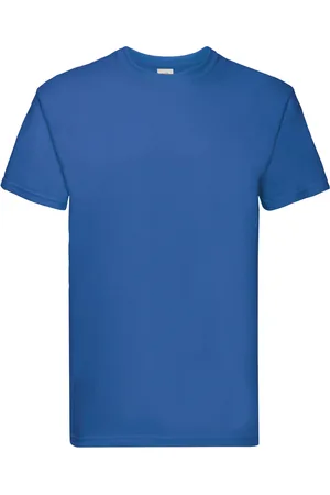 Fruit Of The Loom Unisex Super Premium Effen T-shirt voor volwassenen (Koningsblauw)