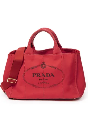 Prada Medium Canapa Tote Schoudertas