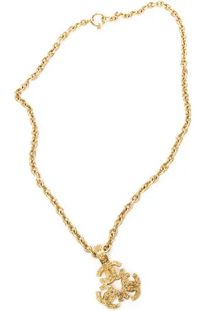 CHANEL 3 CC Pendant Chain Necklace Ketting
