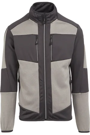 Regatta E-Volve gebreide stretch midlayer voor volwassenen (Mineraalgrijs/antraciet)