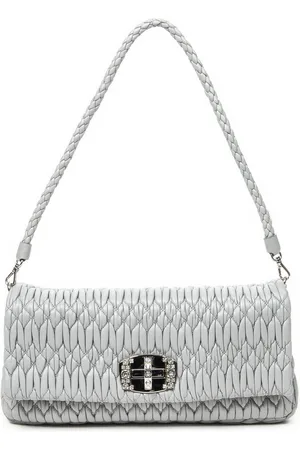 Miu Miu Small Crystal Flap Clutch Schoudertas
