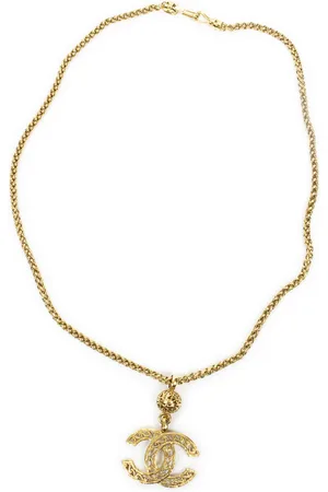CHANEL Large CC Pendant Chain Necklace Ketting