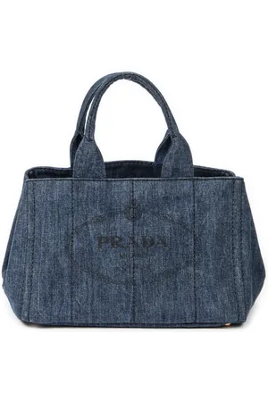 Prada Medium Canapa Tote Schoudertas