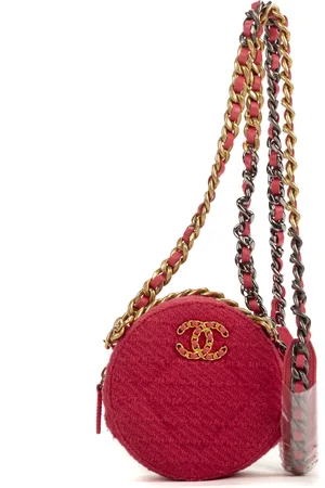 CHANEL Round Chain Crossbody Schoudertas