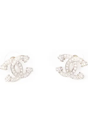 CHANEL CC Crystal Earrings Oorbellen