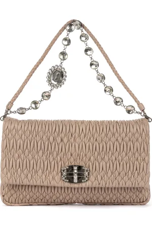 Miu Miu Iconic Crystal Cloque Schoudertas