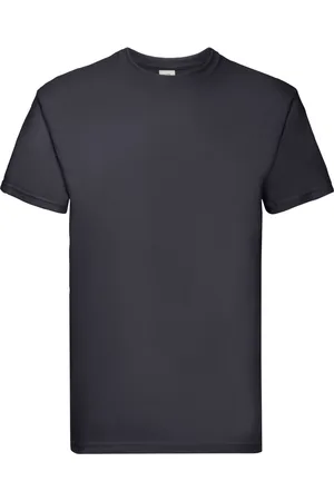 Fruit Of The Loom Unisex Super Premium Effen T-shirt voor volwassenen (Deep Navy)