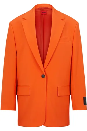 HUGO BOSS Dames Asabella Blazerjasje in Oranje