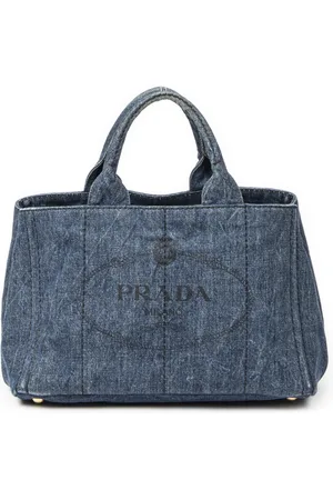 Prada Medium Canapa Tote Schoudertas