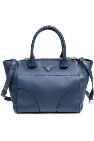 Prada Stitched Twin Pocket Tote Schoudertas