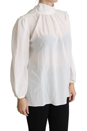 Dolce & Gabbana Witte Zijden Blouse