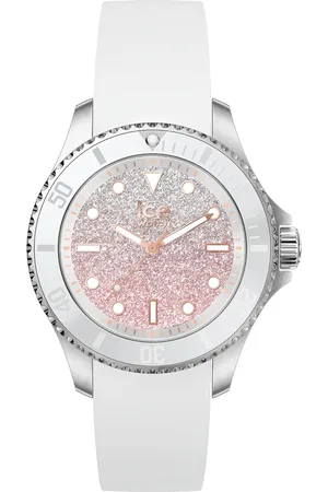 Ice-Watch Ice Watch Ice Steel - Lo White Pink Dames Horloge 020371