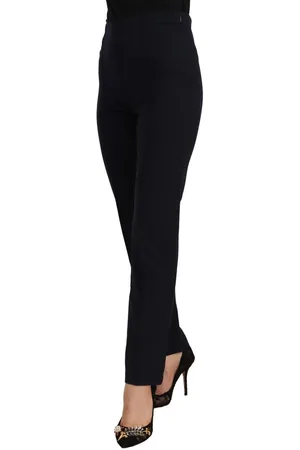 Aglini Marineblauwe Slim Fit Damesbroek Pan72456