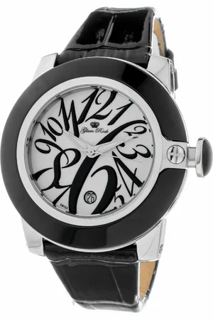 Glam Rock Dameshorloge Kwarts Zwart & Zilver
