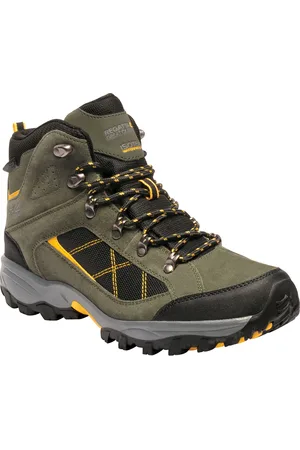 Regatta Grote buitenshuis Mens Kota Mid Walking Boot (Donkere Khaki/Goud)