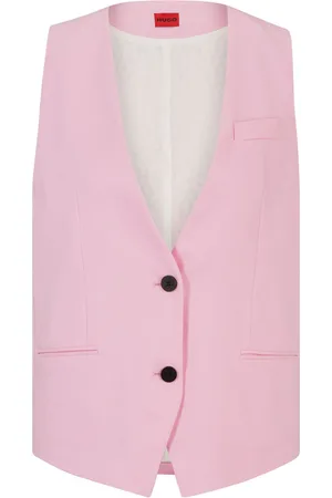 HUGO BOSS Amonalie Oversized-Fit Waistcoat voor dames in