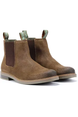 Barbour Farsley Suede Heren Khaki Chelsea Laarzen