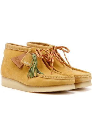 Clarks Wallabee Suede Herenlaarzen Golden Tan