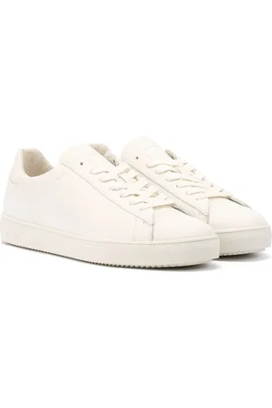 Clae Bradley Essentials Leather Heren Triple White Trainers