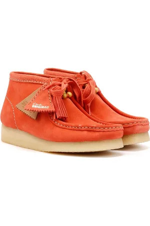 Clarks Wallabee Suede Dames Koraal Laarzen