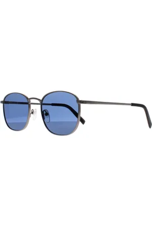 Calvin Klein Vierkant Heren Mat Gunmetal Solid Blauw CK20122S