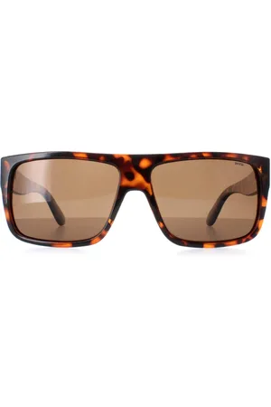 Invu Rechthoek Heren Demi Tortoise Gepolariseerd B2130