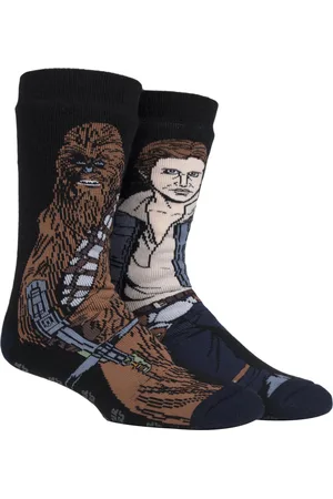 Heat Holders Thermische pantoffelsokken met filmthema voor heren - Han Solo / Chewbacca