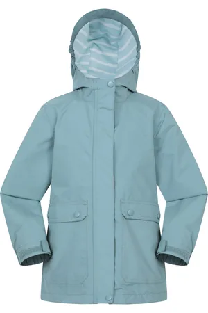 Mountain Warehouse Kinders/Kids Kust Jersey Gevoerd Waterdicht Jasje (Lichtgroen)