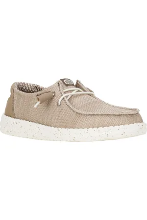 Hey dude Wendy Stretch Mesh Polyester Vrouwen Walnoot Loafers