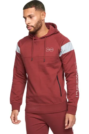 Crosshatch Heren Purbeck Hoodie (Bourgondië)