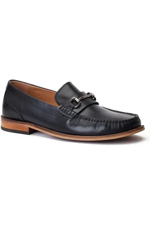 Base London Madison leren herenpantoffels
