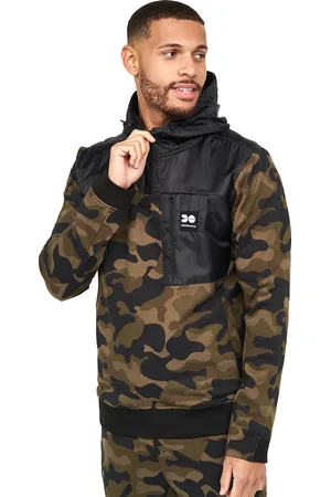 Crosshatch Heren Velmax Hoodie (Boscamouflage)