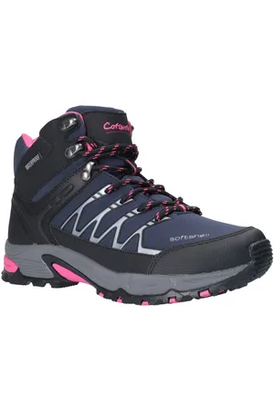Cotswold Outdoor Abbeydale Mid Dames Wandelschoenen Van Rubber In Marineblauw/Zwart/Fuchsia