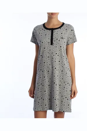 Kisses and Love Damen Kurzarm-Sommernachthemd KL45000